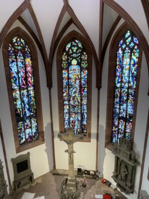 Altarraum Stiftskirche Baden-Baden von oben